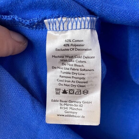 Eddie Bauer Men's Polo Shirt Medium Short Sleeve Yetti Logo Casual Pullover - Picture 6 of 13